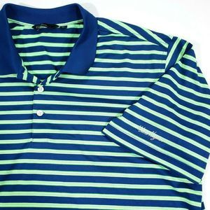 Walter Hagen Essentials Mens XL Navy Green Polo
